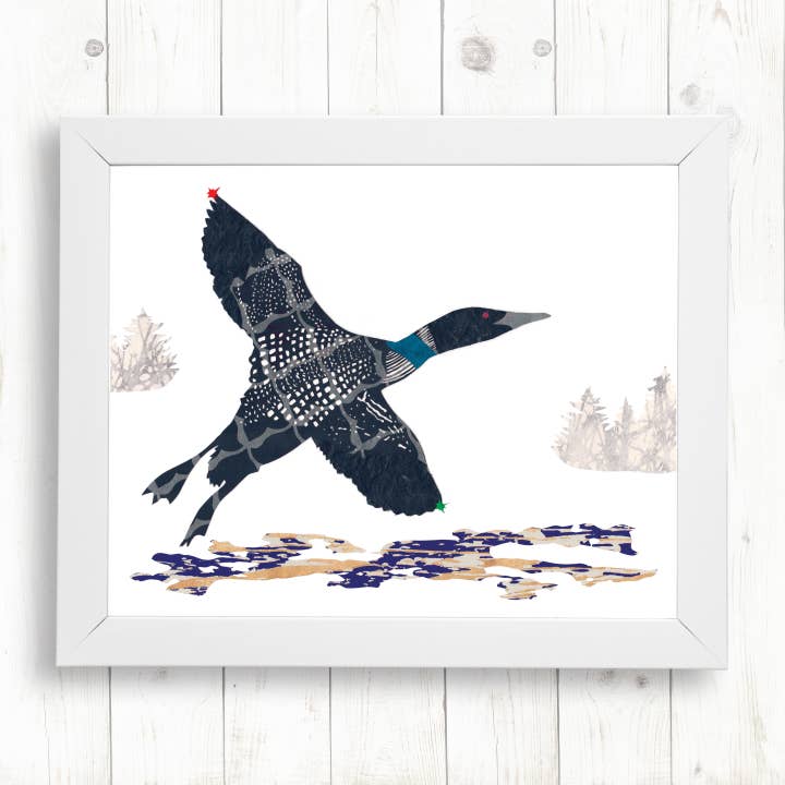 Common Loon Kunstdruck für den Großhandel von Whimsy Spot