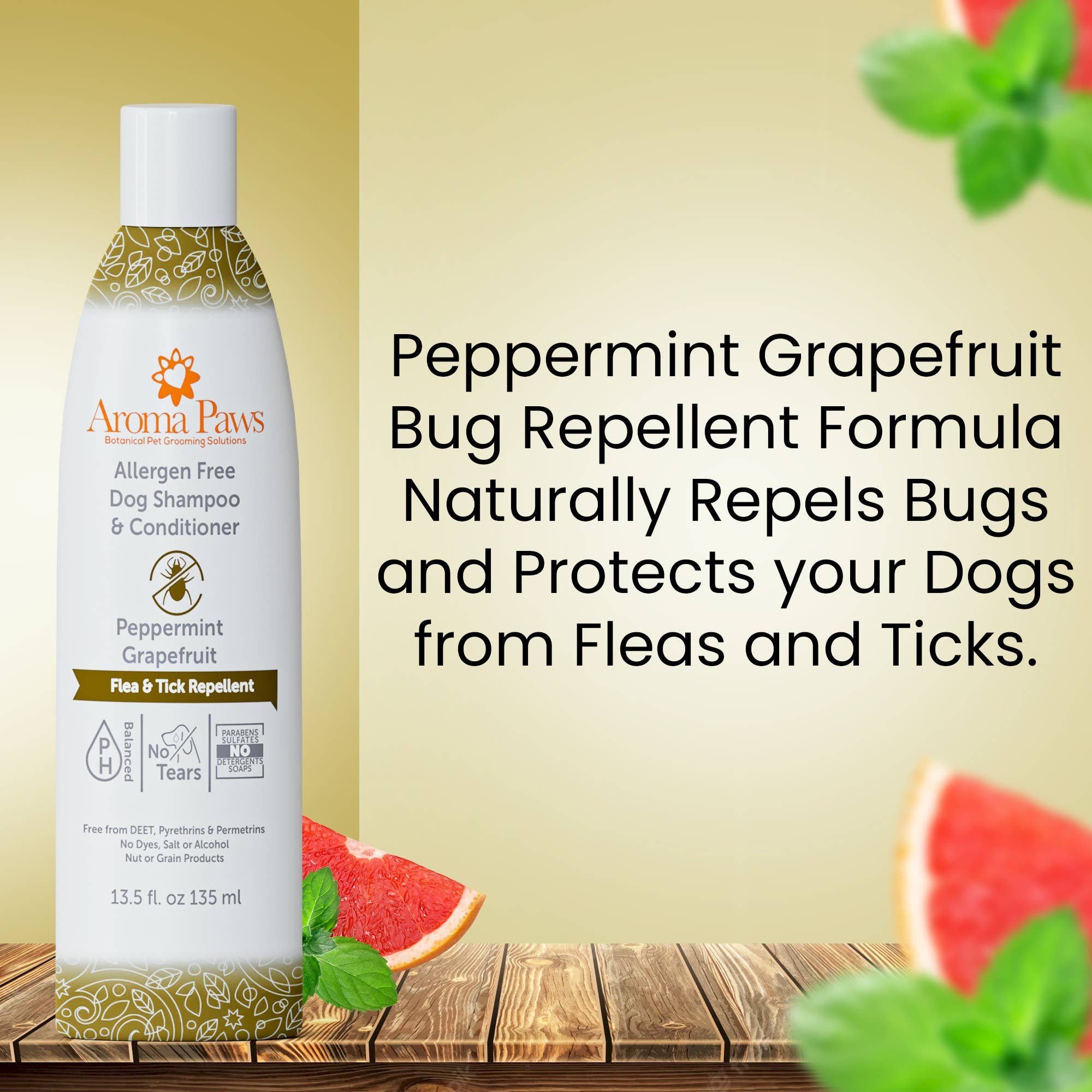 Aroma Paws - Wholesale Hondenshampoo - Hond - 13,5 Oz Shampoo Allergeenvrij insectenwerend middel7