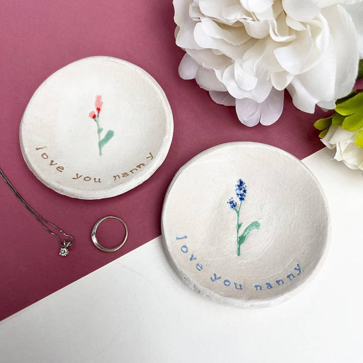 Ring Dish Floral Love You Nanny for wholesale by Juliet Reeves Designs