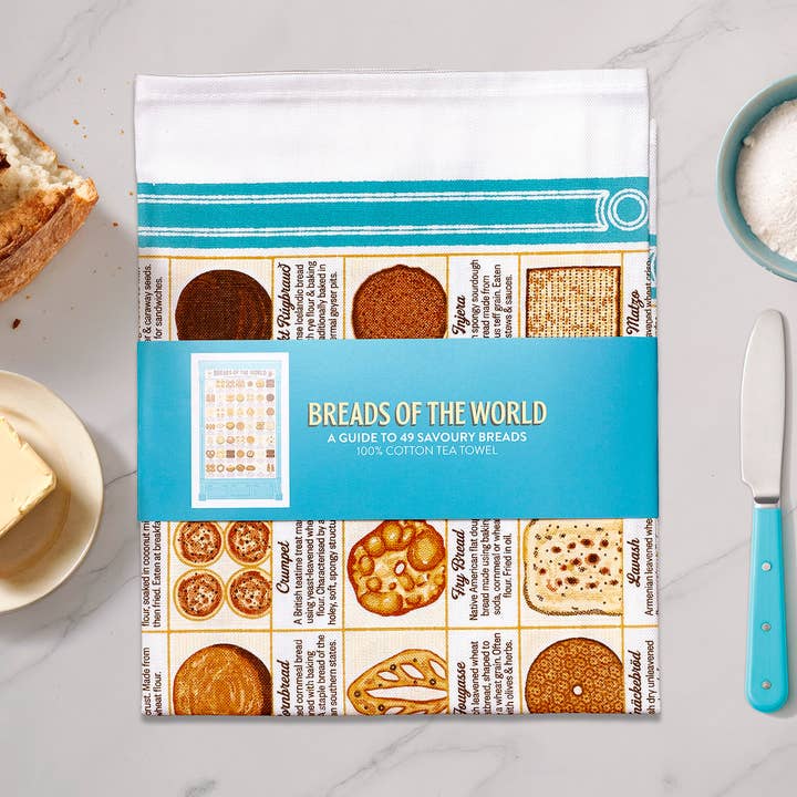 Studio Gardiner – wholesale Tea towel – Breads of the World Tea Towel2