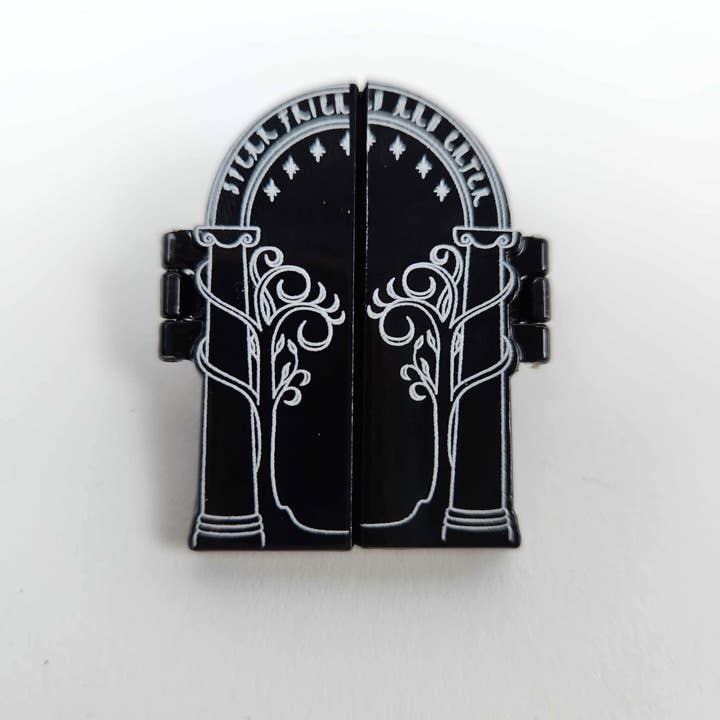 Collector's Outpost - Wholesale Lapel Pin/Button - Lord of the Rings Doors of Durin Pin3
