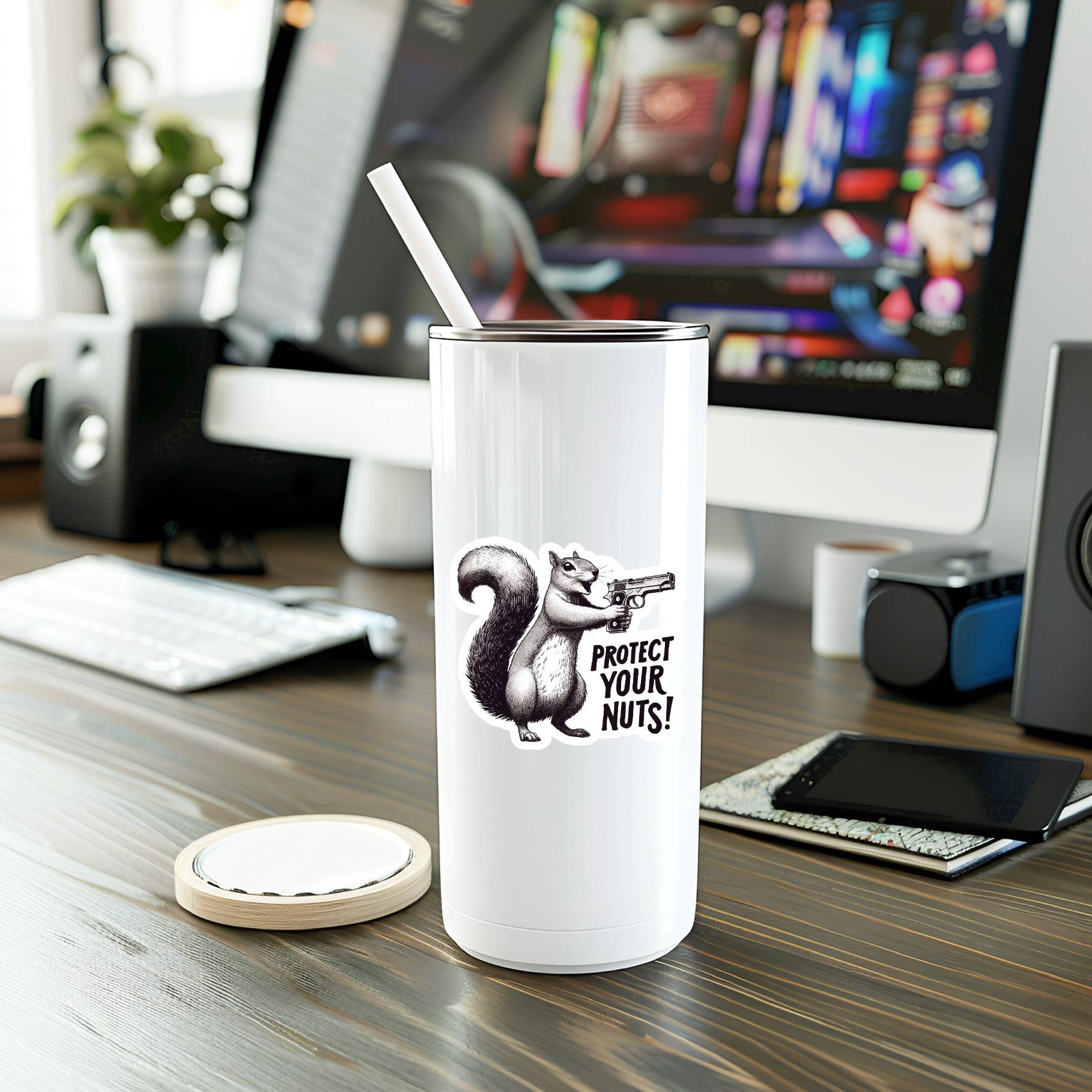 Mystical Monkey Toes - Wholesale Sticker - Funny Squirrel Vinyl Sticker2