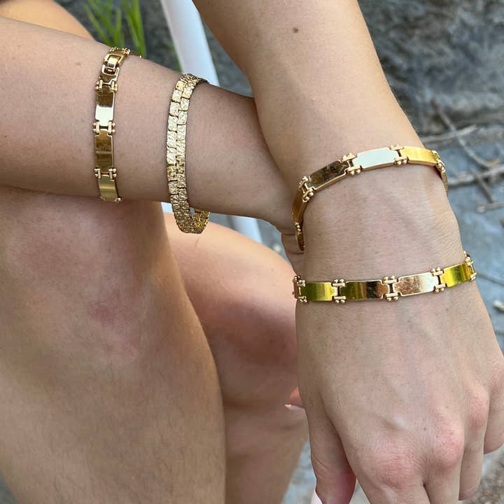 Nugget or Chain link Bracelet for wholesale by Atra Nova By Sheila B.