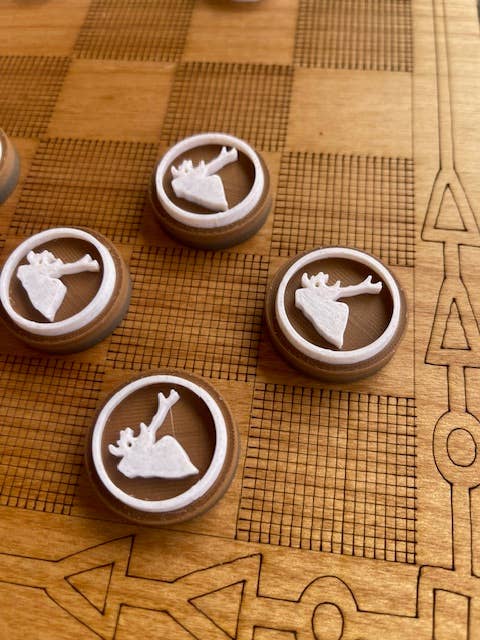 Through The Fire Design - Wholesale Board Game - Checkers & Chess Game Box, Fishing or Wildife theme7