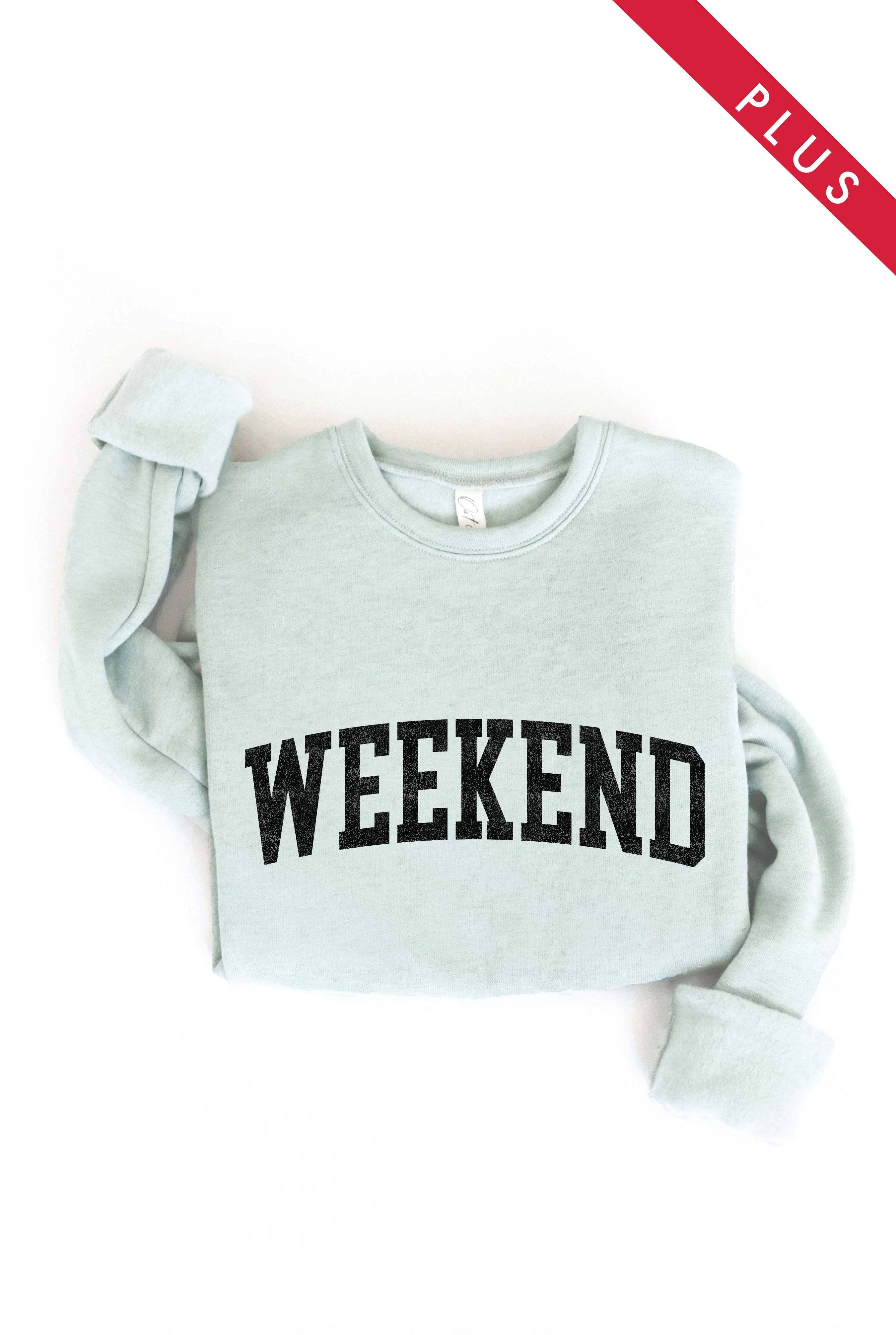 OAT COLLECTIVE - Wholesale Graphic Sweatshirt - Women's - WEEKEND Plus Graphic Sweatshirt8