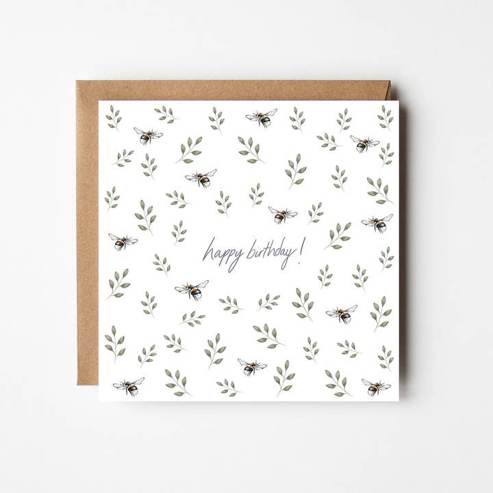 Tarjeta de cumpleaños de abeja para venta al por mayor de Little Brave Face