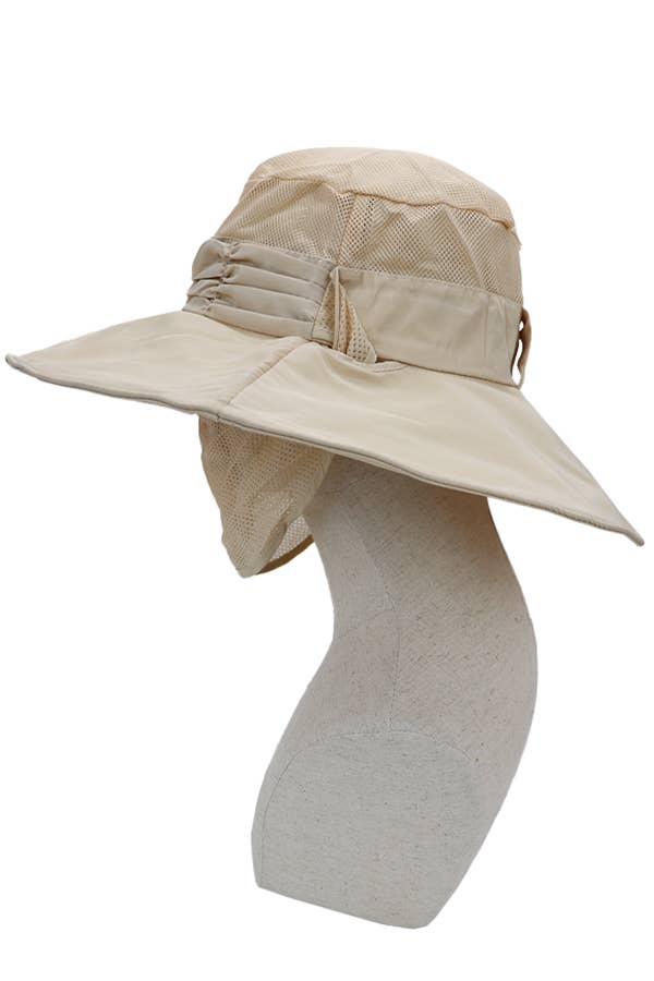 Cap Zone - Wholesale Bucket Hat - Women's - Women's Light-Weight Nylon Fabric Outdoor Boonie Sun Hat3