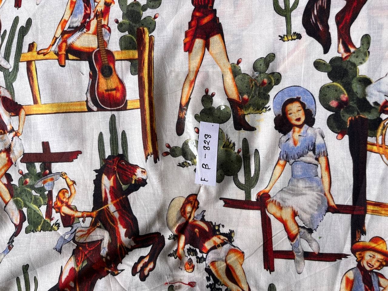 GYPSY STUDIO - Wholesale Fabric Paint - Antique Block Printed Cotton Dress Fabric Sold By The Yard1