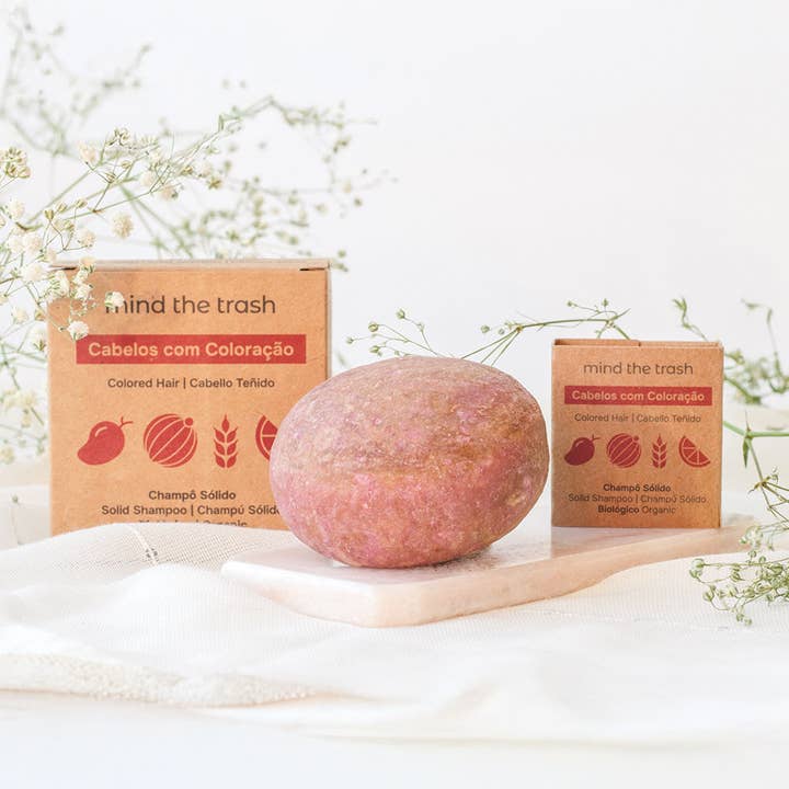 Mind the trash – wholesale Shampoo puck/solid shampoo – Solid Shampoo Colored Hair Travel Size – Mind The Trash