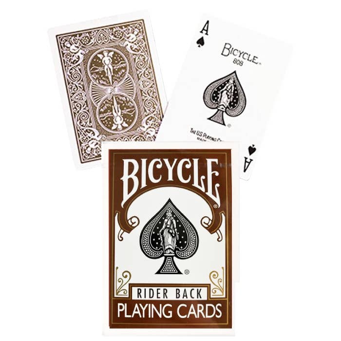 Cardshouse - Wholesale Playing Cards - Bicycle Rider Back Playing Cards (Brown)