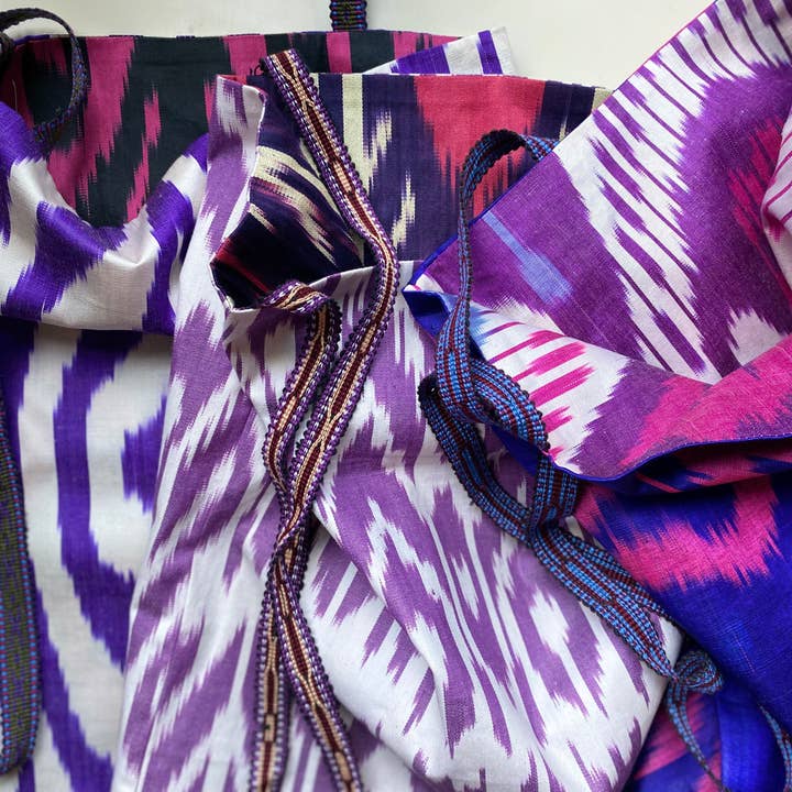 various colors ikat fabric shopper for wholesale on Faire9