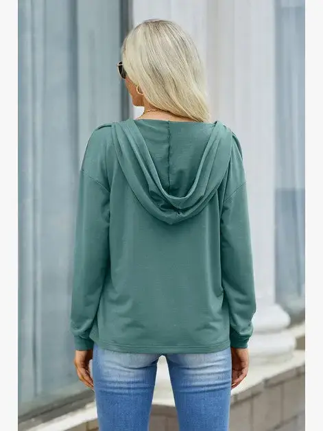 Supreme Fashion - Vendita all'ingrosso Felpa con cappuccio - Donna - Felpa con cappuccio ampia a maniche lunghe con cerniera.29