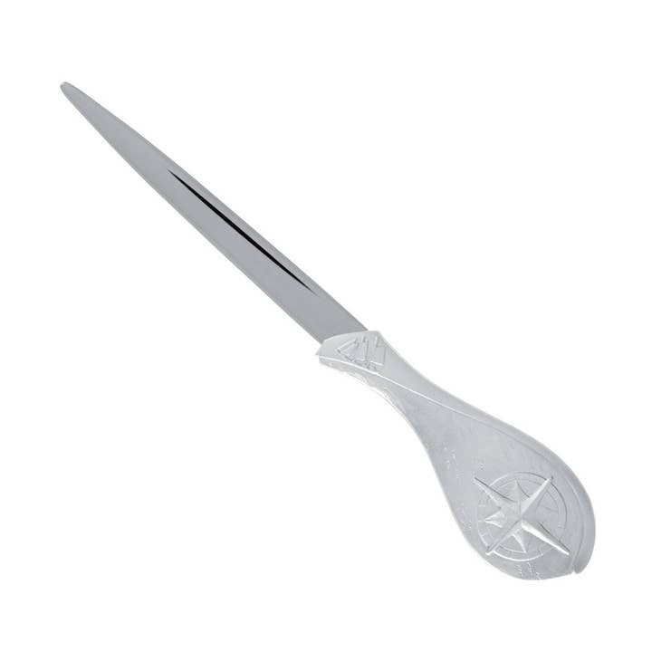 Letter Opener Compass Rose for wholesale by Amos Pewter
