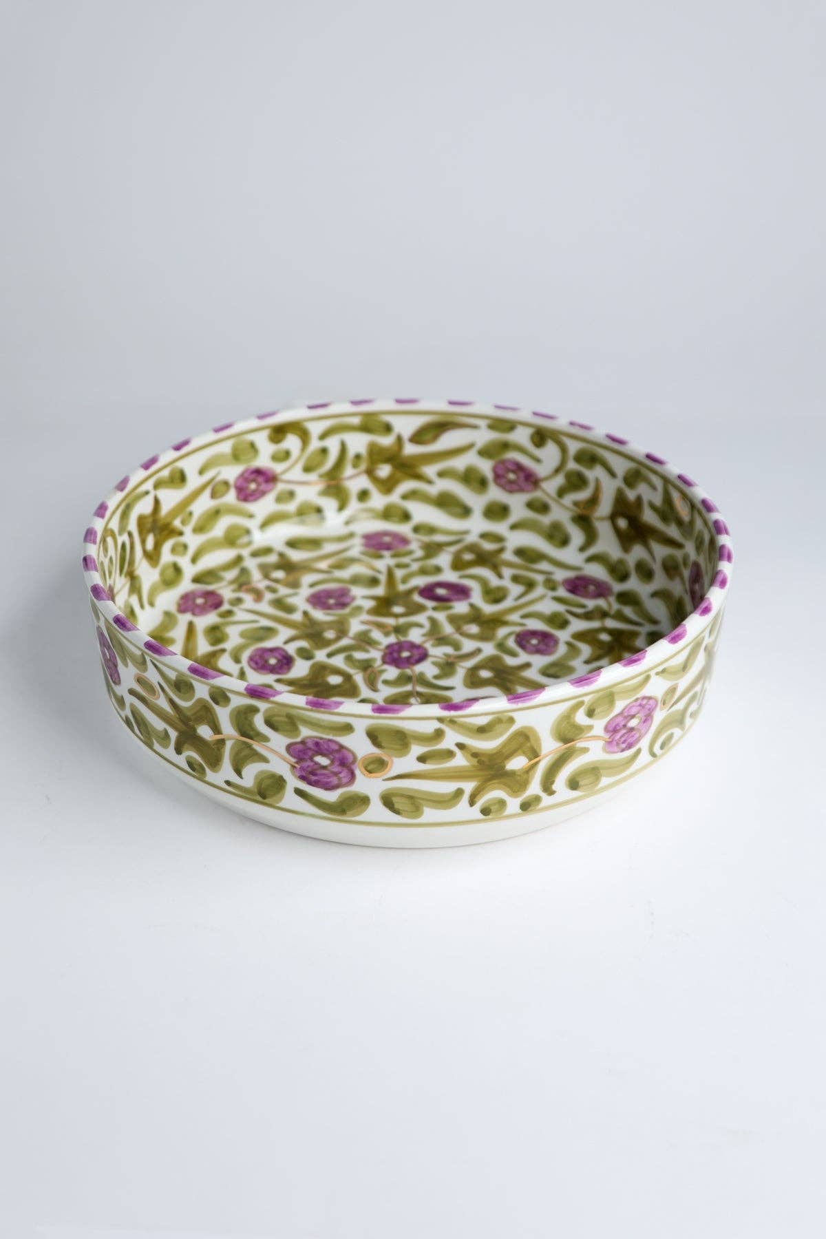 Maroccarpets Poufs and pillows wholesale +31648976894 - Wholesale Decorative Plate/Dish/Bowl - Imane plats de service droits fleurs iris gold1