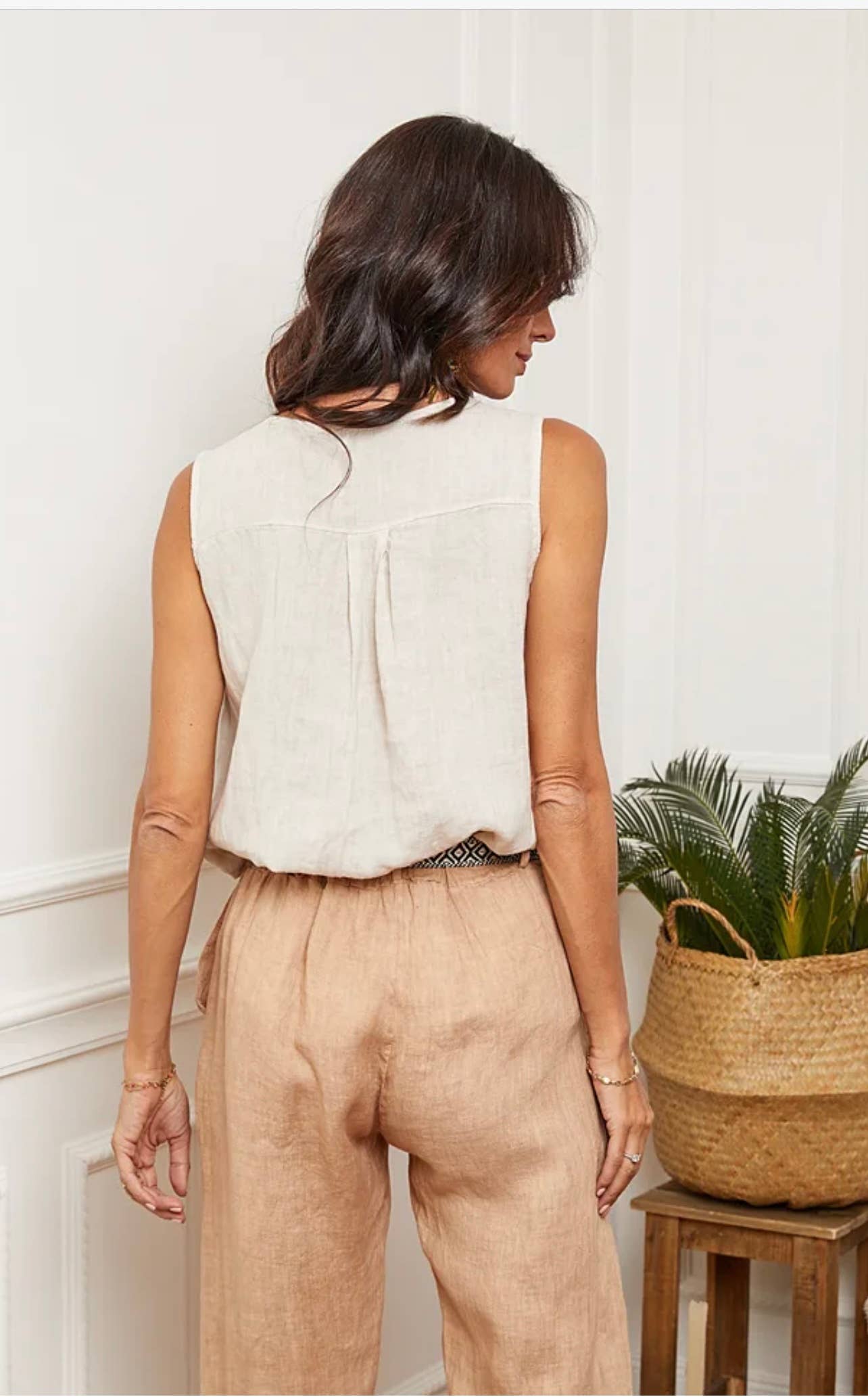 LÉA & LUC - Wholesale Tunic - Women's - 100% Linen Tank Top REF. 3800935