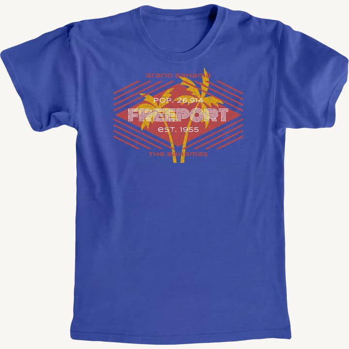 T-shirt Premium Freeport Palms por atacado de Salt Water Colours