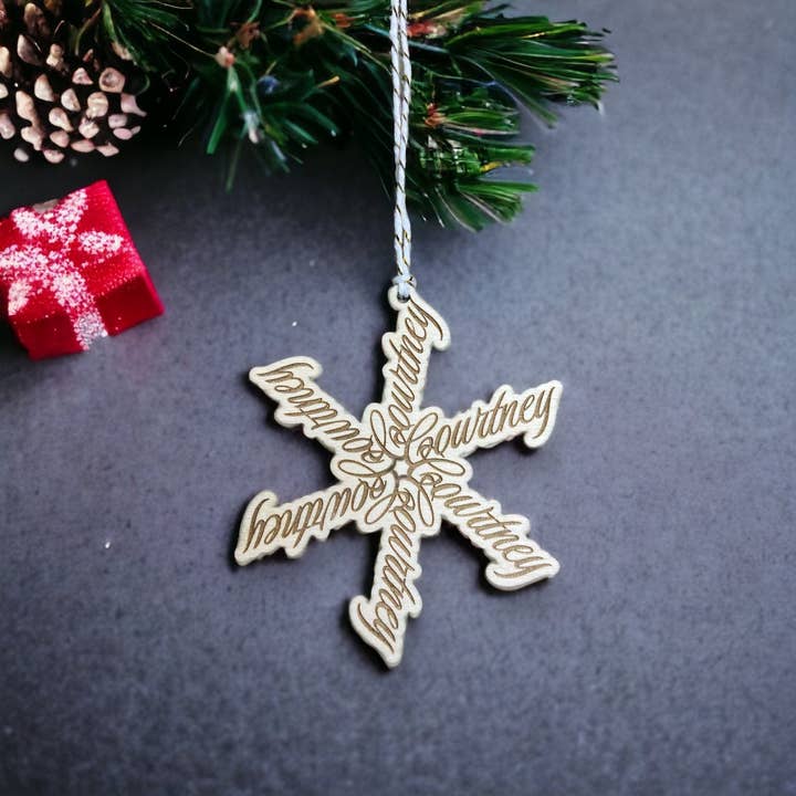 BoldLifeDesign - Wholesale Ornament - Custom City-Name Snowflake Ornament2