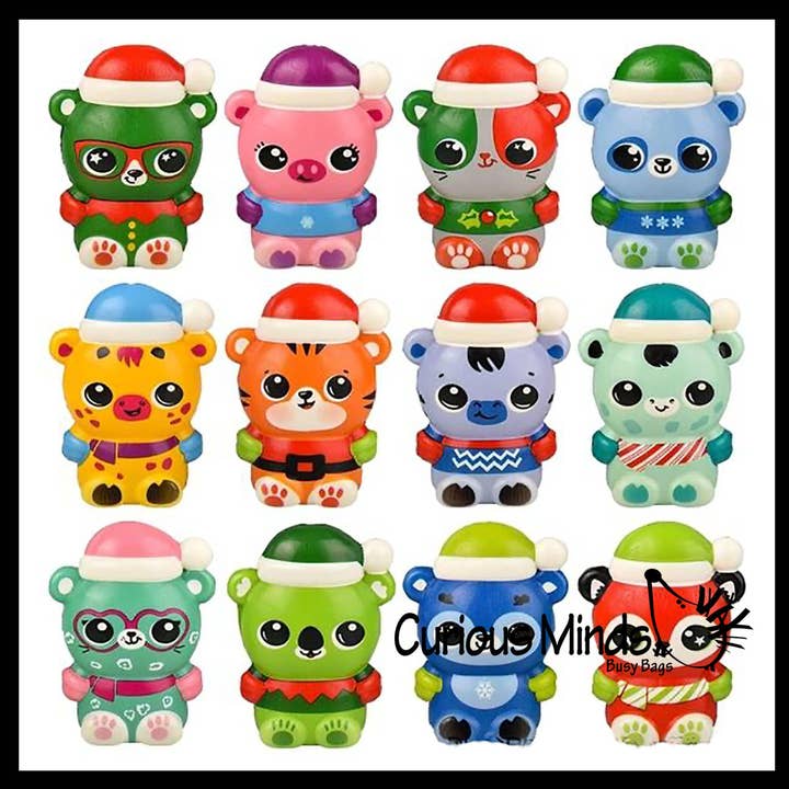 Curious Minds Toys - Wholesale Squishy Toy - Kids & Baby - 1 Winter Animal Themed Slow Rise Squishy Toys - Memory Foam