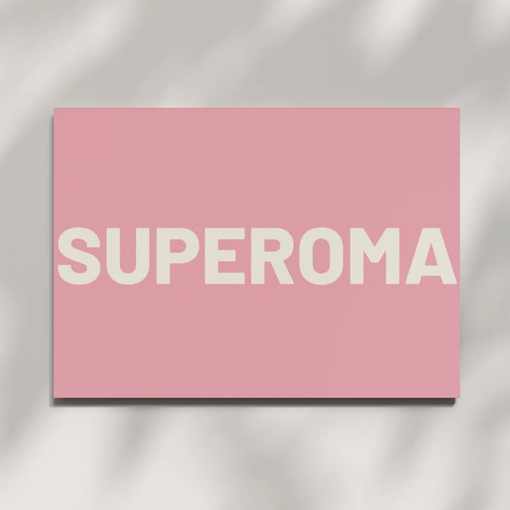 Postkarte - SUPEROMA für den Großhandel von HERR&FRAUHEMPEL