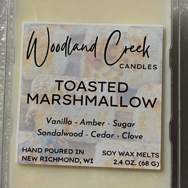Toasted Marshmallow Wax Melts for wholesale by Woodland Creek Candles
