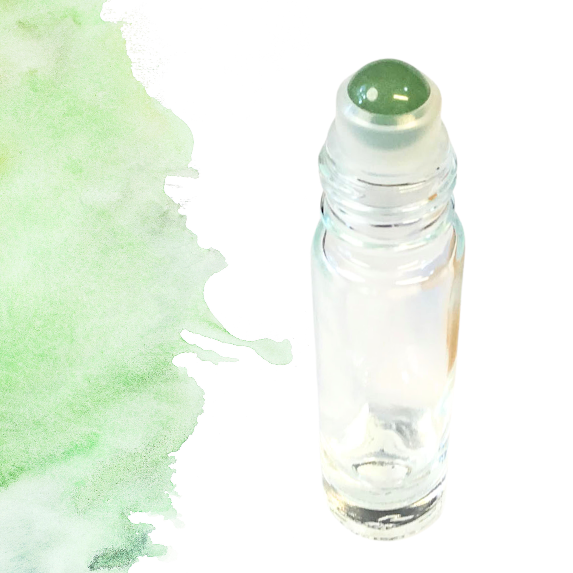 Essential Wellness - Body, Mind, Spirit - Vente Roll-on aux huiles essentielles - Insertions de bille en pierre précieuse en aventurine verte2