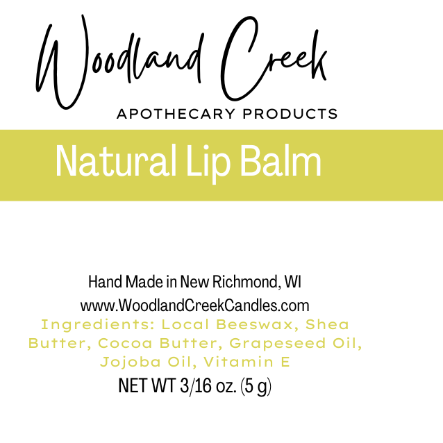 Woodland Creek Candles - Wholesale Lip Balm - Natural Lip Balm0