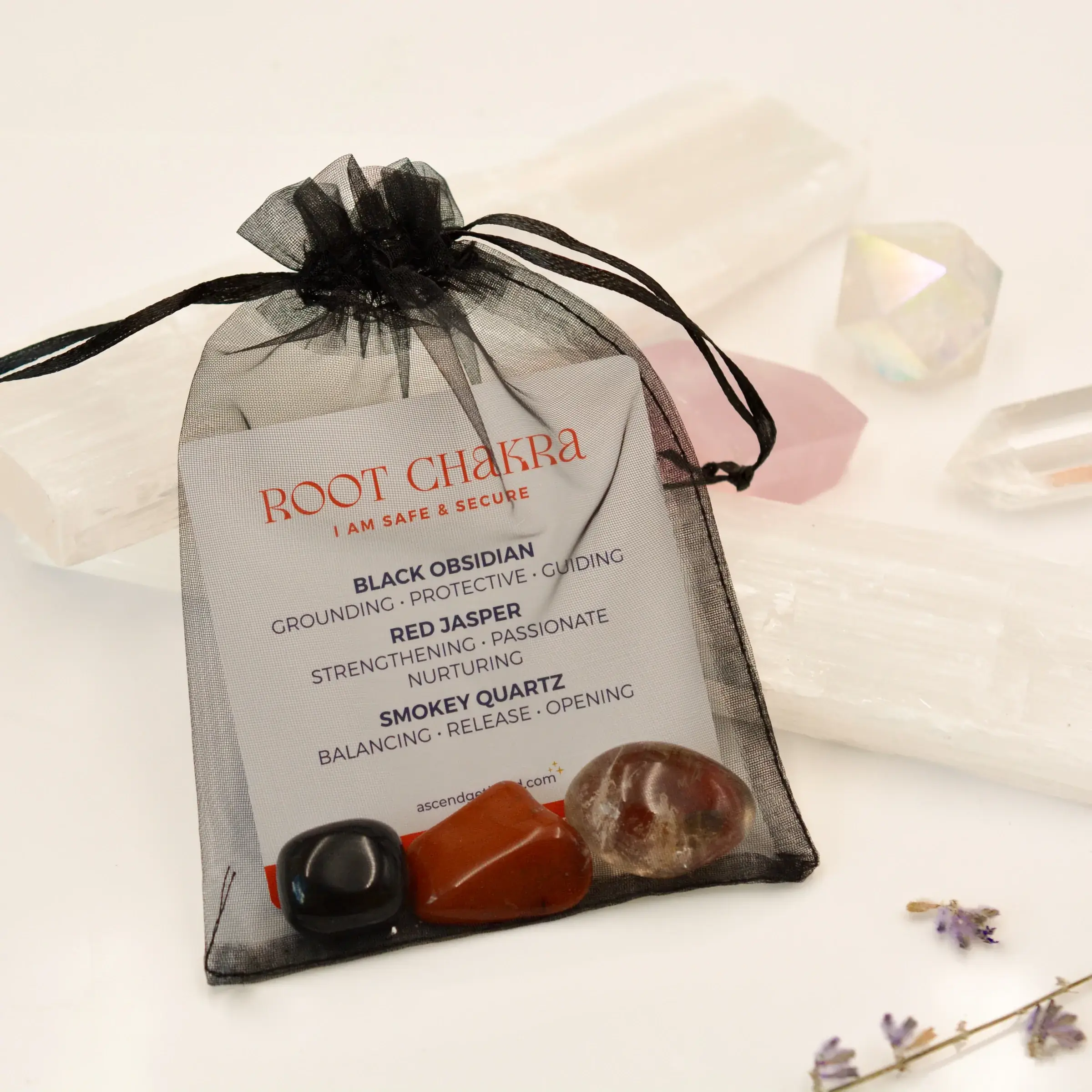 ASCEND – wholesale Andlig sten/kristall – Paket med Chakra-kristaller8