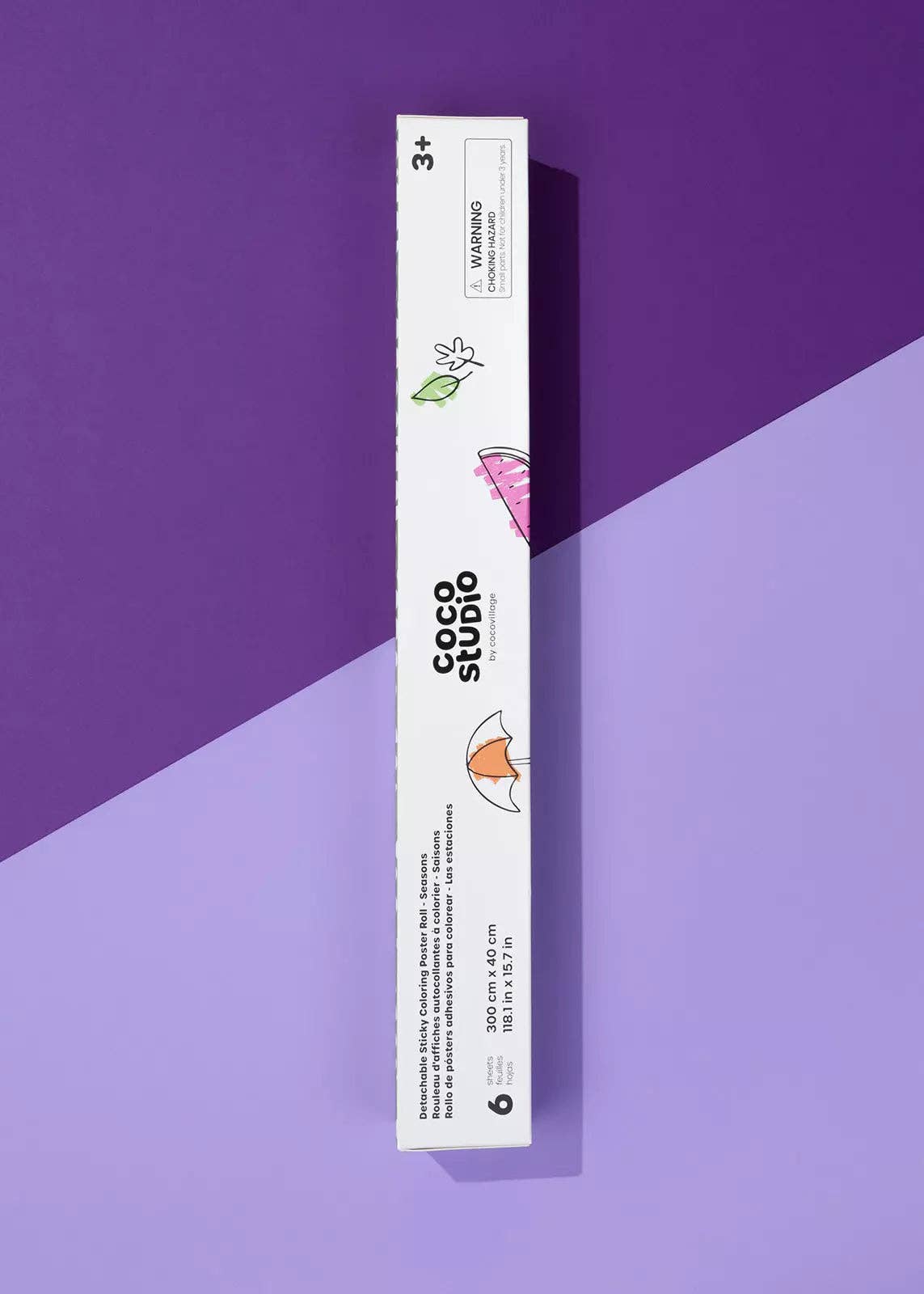 Coco Village - Wholesale Coloring Mat - Kids & Baby - Detachable Seasons Sticky Coloring Poster Roll - 6 sheets1