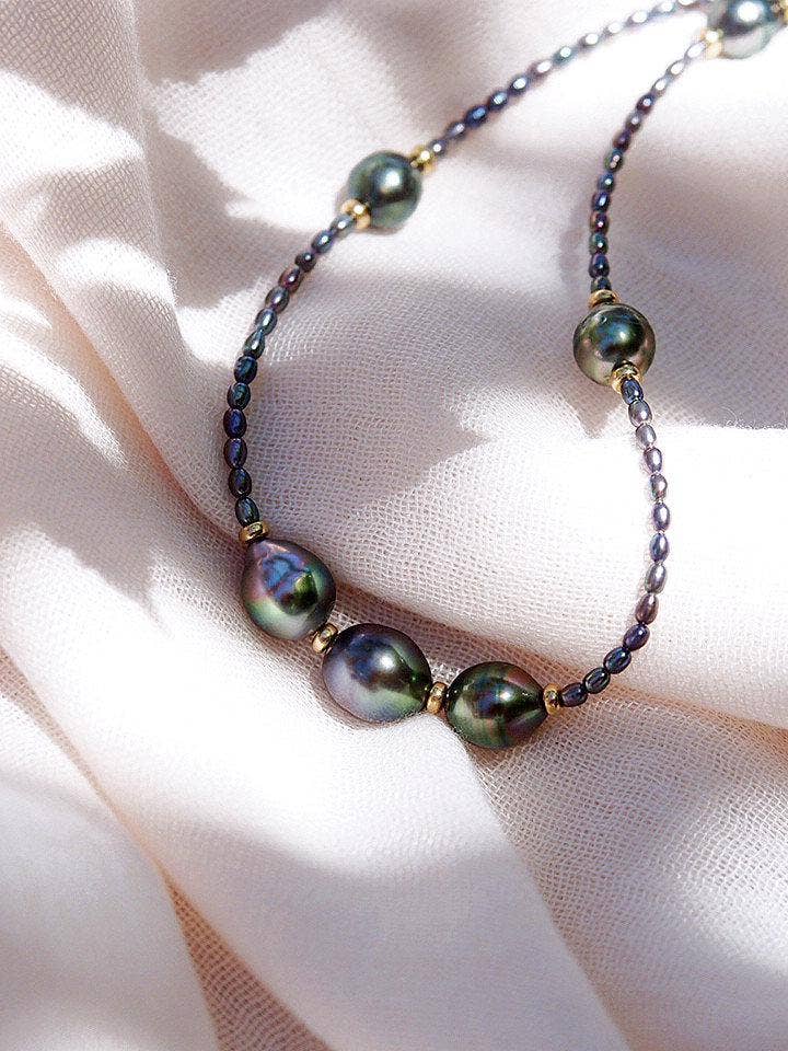Ke Aloha Jewelry - Wholesale Beaded/Pearl Necklace - Tahitian Pearl Beaded Necklace - Hokuloa6