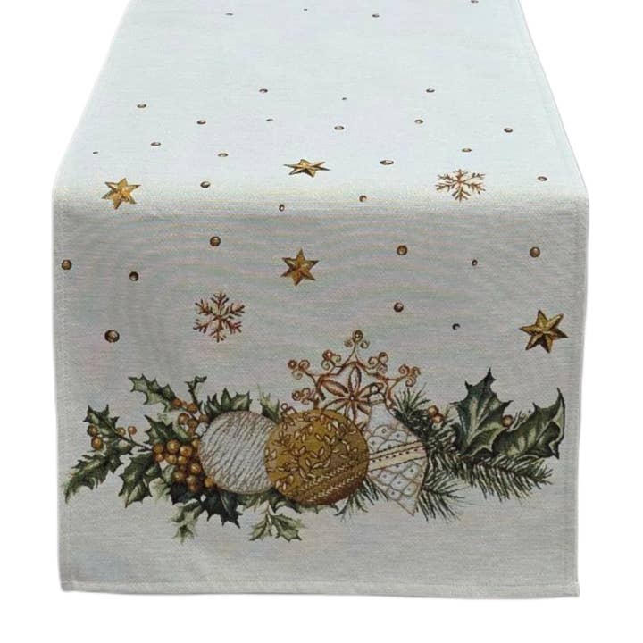 Gold Holly Lurex Christmas Runner in Gobelin and other Purchase Wholesale coussin garnissage. Free Returns & Net 60 Terms on Faire trending on Faire.