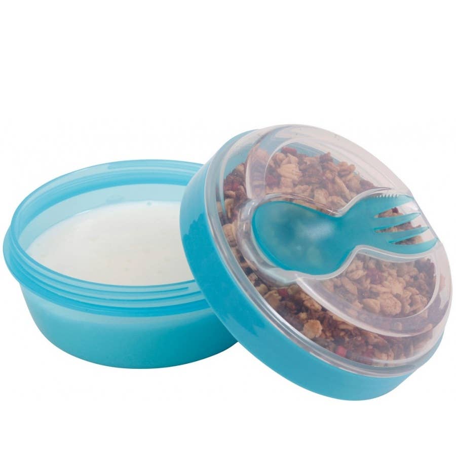 Carl Oscar - Wholesale Food Storage Container - N'ice Cup, snack box with cooling disc - Turquoise3