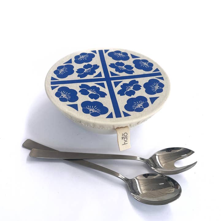 Spaza Home UK - Wholesale Food Storage Wrap/Bag - Halo Dish and Bowl Cover Medium | Edible Flowers1