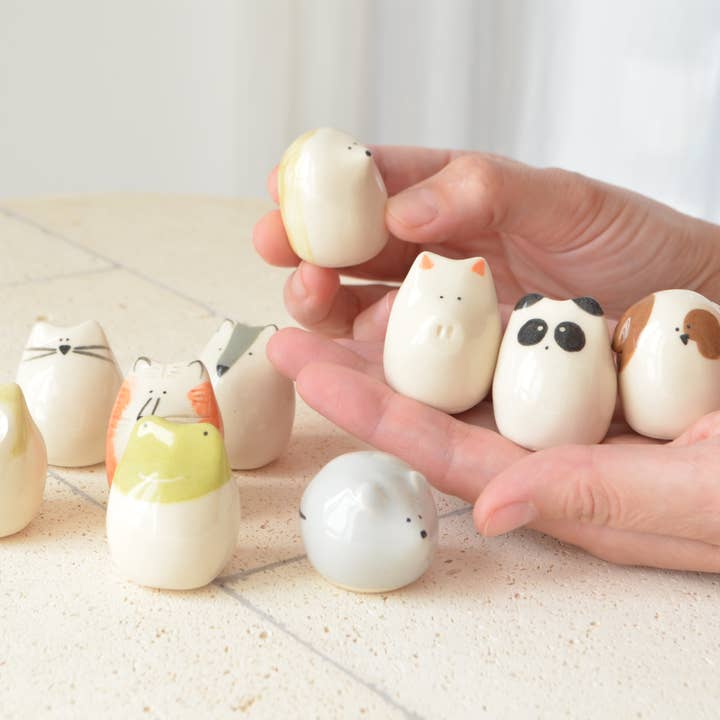 Picuru ceramicas – Estatueta decorativa por atacado – Amuleto Porquinho da sorte (5 idiomas)7