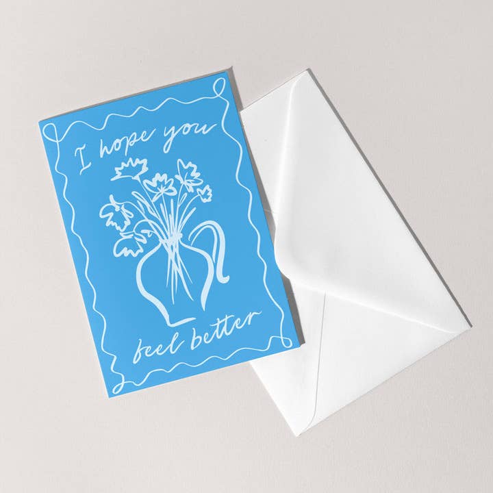 Jeg håber, at du føler dig bedre Kort | At sende kærlighed Bliv rask snart for engroshandel hos Feel Good Supplies