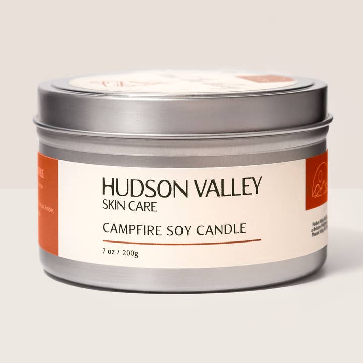 Campfire Soy Wax Candle for wholesale by Hudson Valley Skin Care