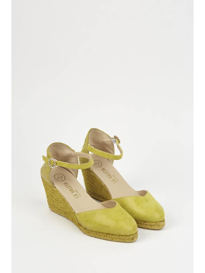La Valeta Espadrilles-Ibera Factory Shoes slu - Wholesale Lifestyle Sneakers - Women's - Leticia Lima | Lime Green Espadrilles3
