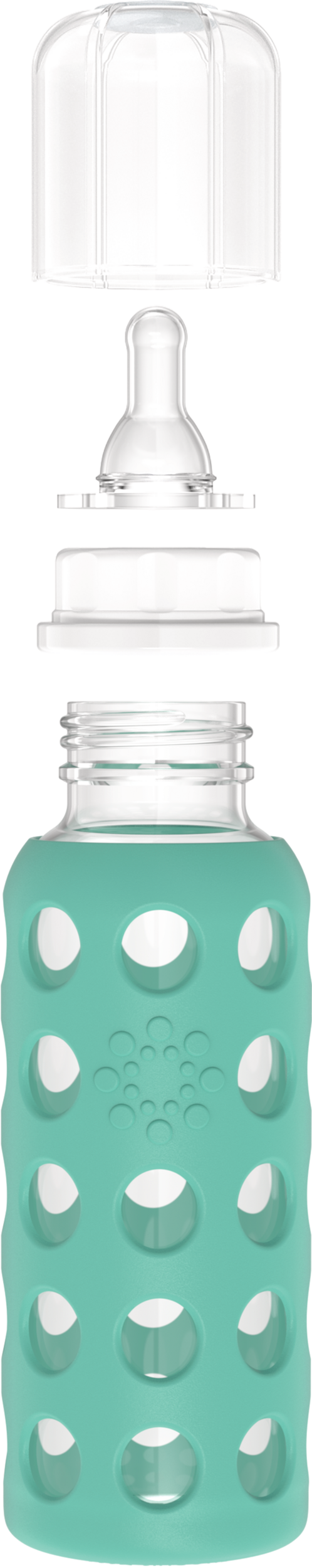 Lifefactory - Wholesale Baby Bottle - 9oz Glass Baby Bottle - Stage 2 Nipple, Stopper, and Cap7