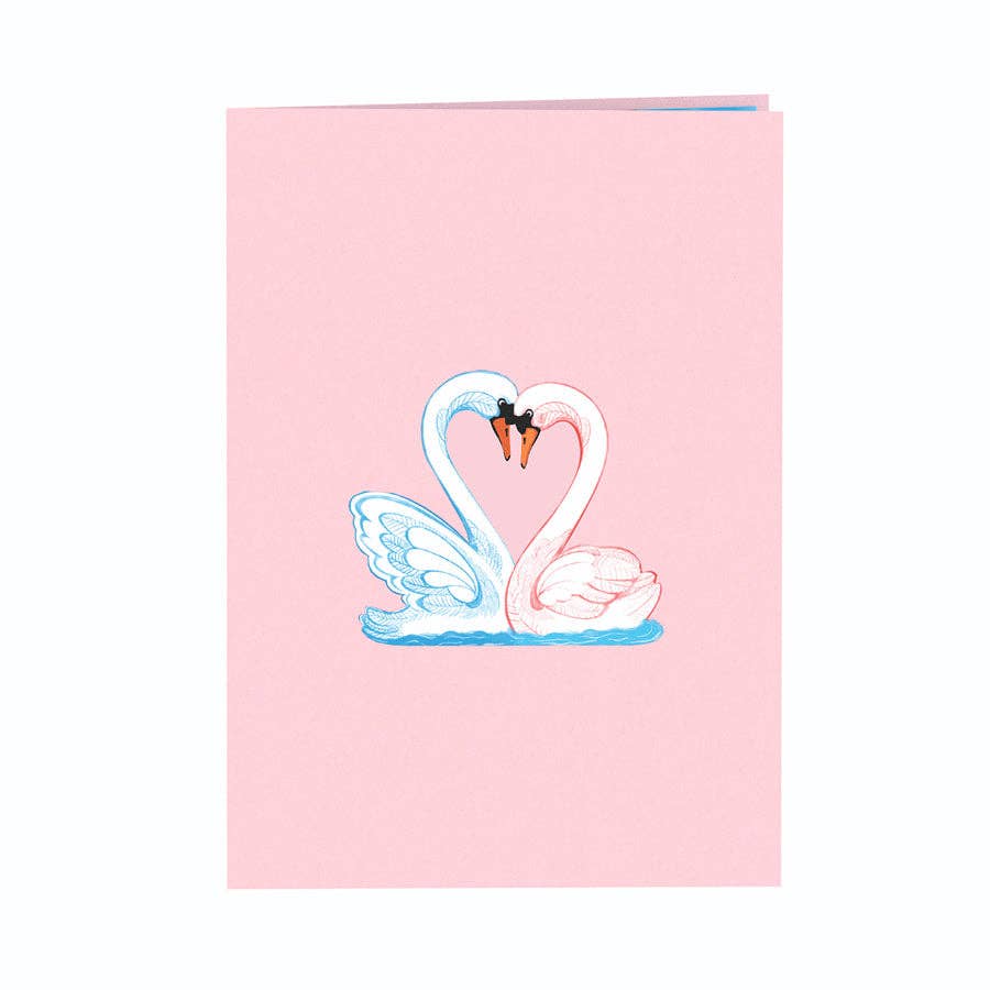 Unipop Cards, LLC - Wholesale Love Card - Pop up card - Swan Love - Valentine pop up card, Love cards2