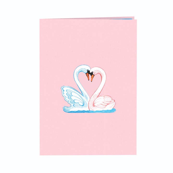 Unipop Cards, LLC - Wholesale Love Card - Pop up card - Swan Love - Valentine pop up card, Love cards2