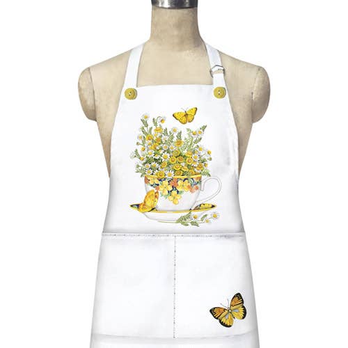 Butterfly Teacup Loose Apron for wholesale by Mary Lake-Thompson Ltd.