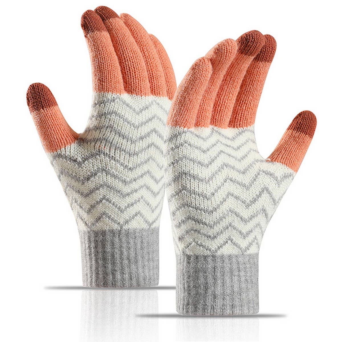ACCITY - Wholesale Gloves - Women's - Unisex Jacquard Knit Gloves – Thermal Touchscreen_CWAG03643
