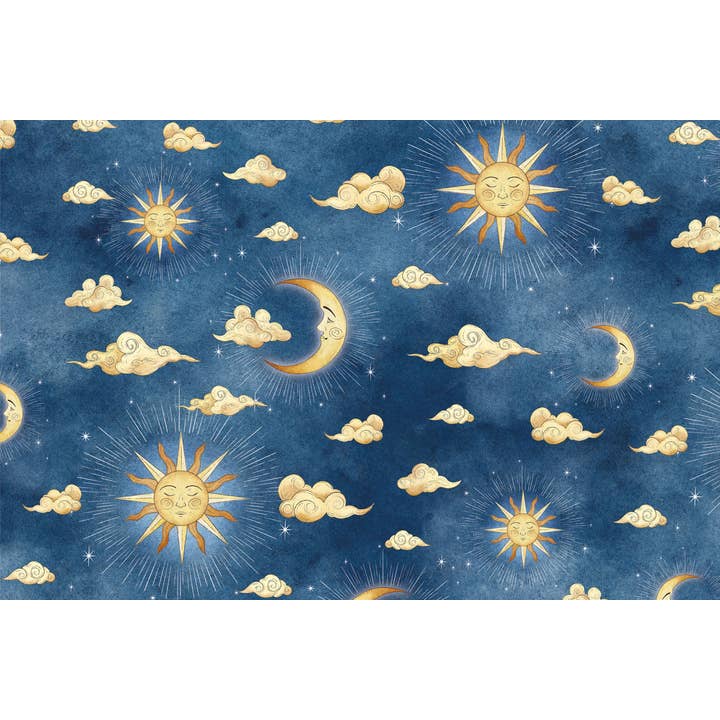 Sun and Moon - Wrapping Paper Pack of 2 for wholesale by Nelson Line