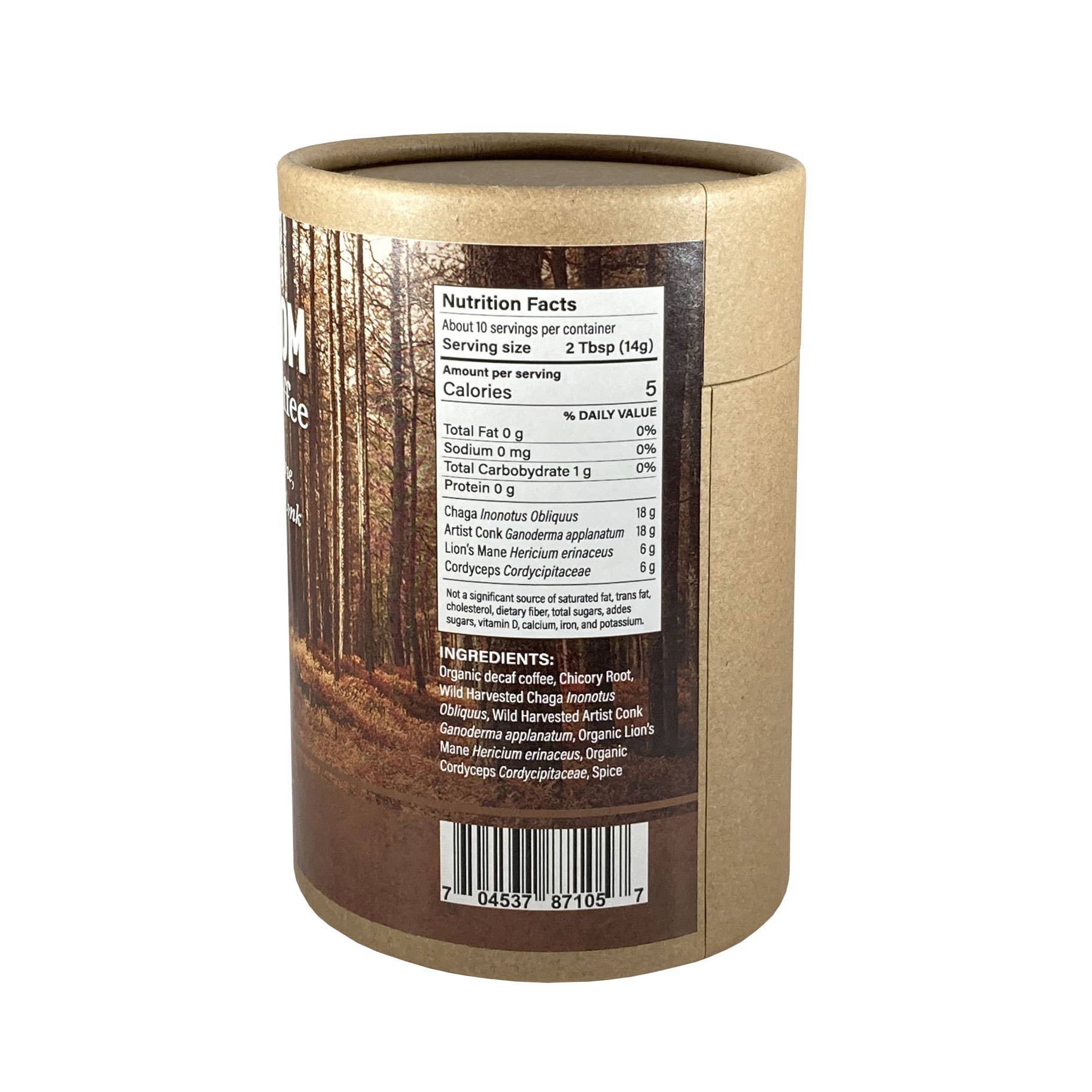 Northwoods Tea & Herb LLC - Wholesale Ground Coffee - Mushroom Ground Coffee — Decaf1