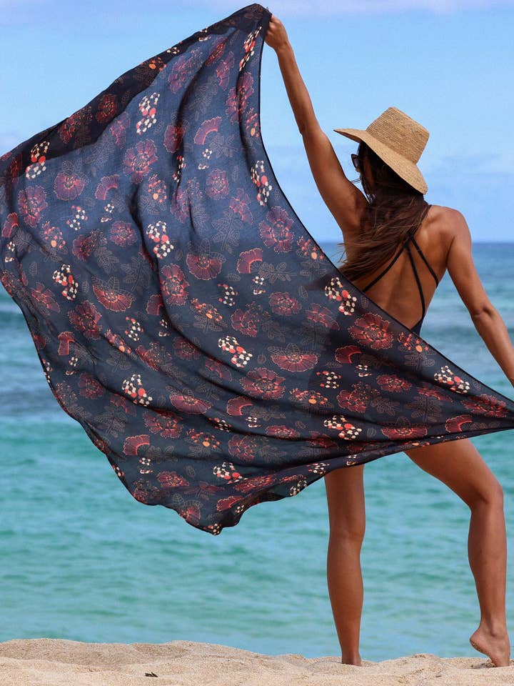Tag Aloha Co. - Wholesale Swim Cover Up - Women's - ‘Ōhi‘a Lehua Pareo3