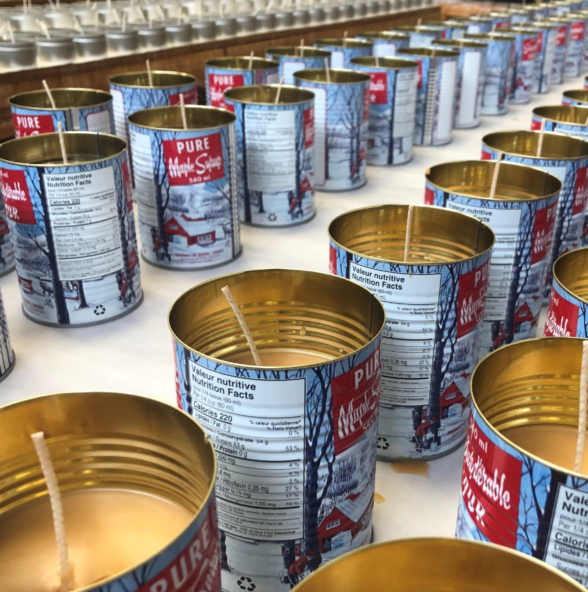 Seracon - Wholesale Jar/Filled Candle - Maple Syrup Candle – 540 ml Iconic Tin Can (Cotton wick)3