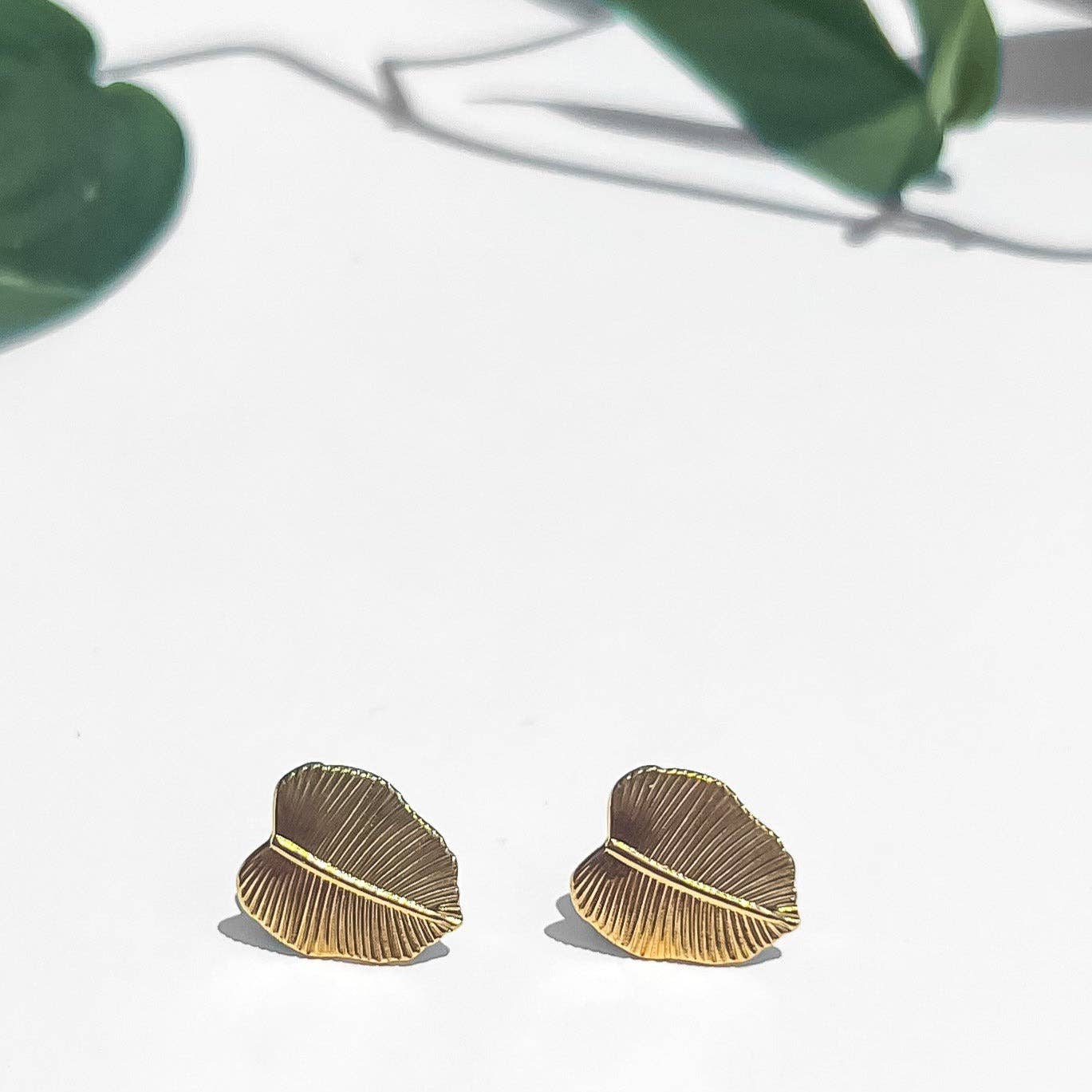 Natalie Clare Collections - Wholesale Stud/Post Earrings - Philodendron Studs2