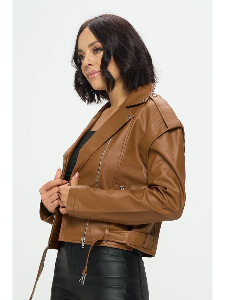 Chocolate USA - Wholesale Leather Jacket - Women's - PU JACKET MJ5230