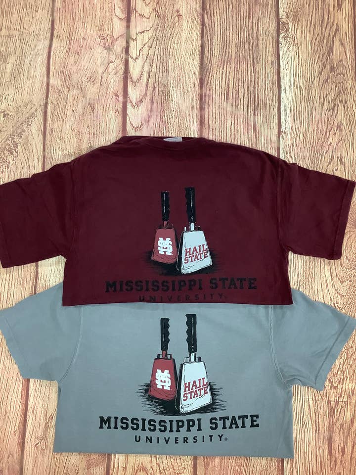 Speckle Bellies Clothing Company - Wholesale Screen Printed T-Shirt - Unisex - MSU Cowbells