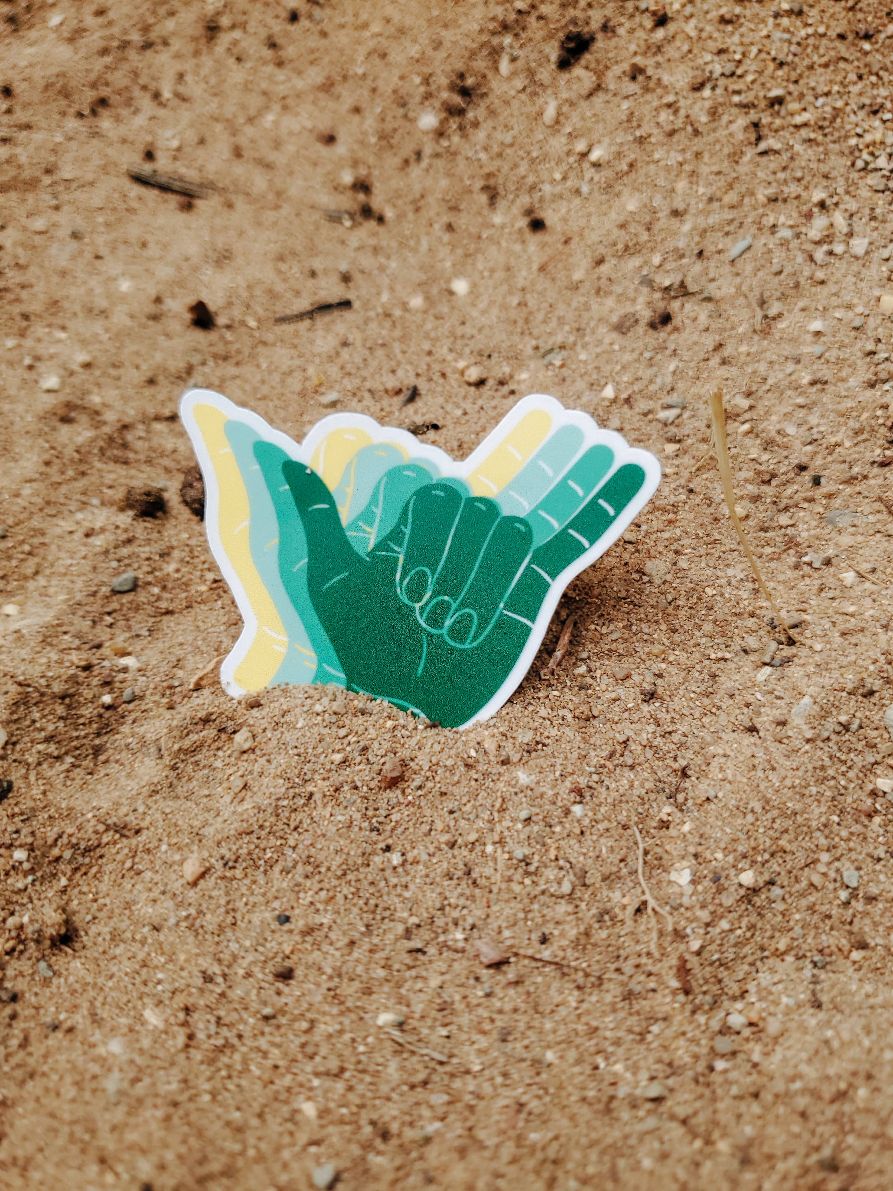 WJMay Designs - Wholesale Sticker - Shaka, Hang Loose, Hang Ten Sticker1