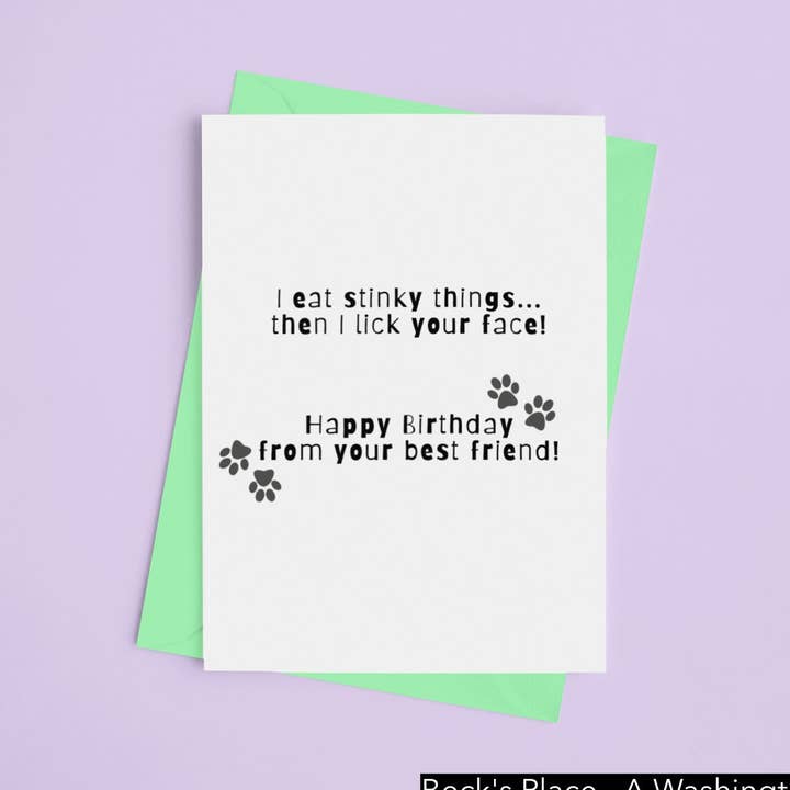 Feliz aniversário do seu cachorro - Cartão comemorativo - por Beck's Place por atacado de Beck's Place - A Human-Based Non Profit